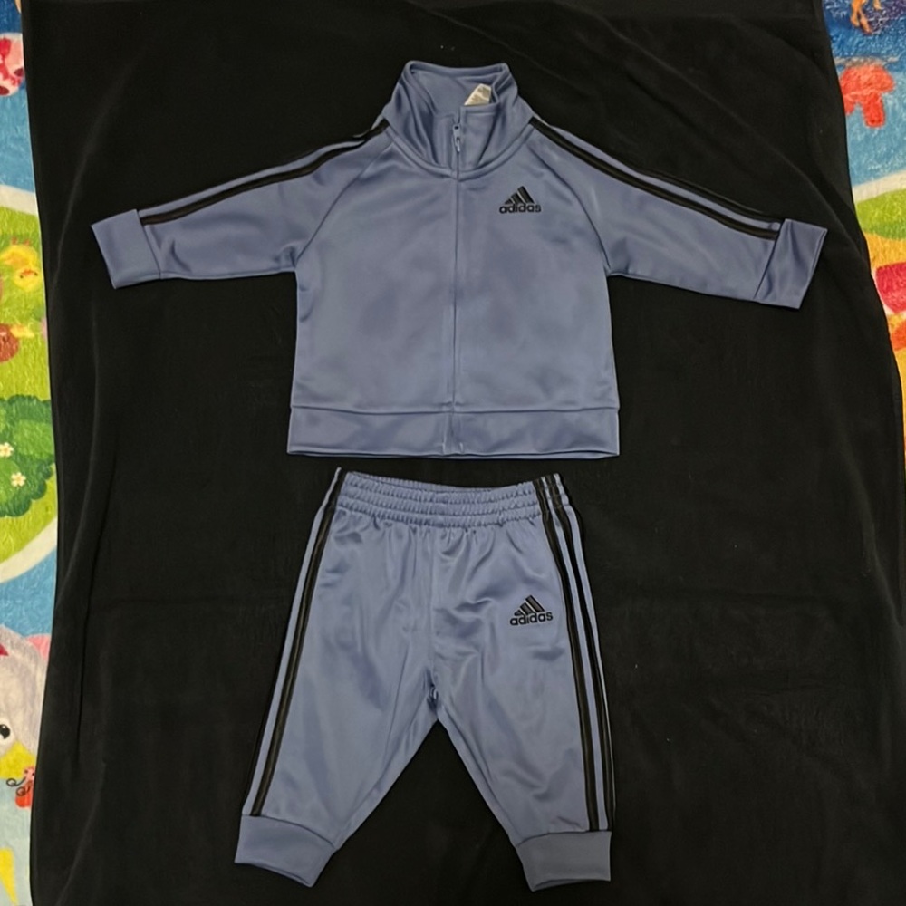 Adidas Kids' Blue Tracksuit - Picture 1 of 1